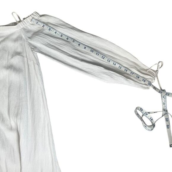 Lilly Pulitzer Adira Dress White New With Tag Fringe Botton Off the Shoulder XS - Picture 7 of 10